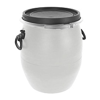 Бочка пластиковая 48 л с хомутом белая в Орле