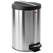 Ведро-контейнер для мусора (урна) с педалью LAIMA Modern, 12 л, матовое, нержавеющая сталь, со съемным внутренним ведром в Орле Ведро-контейнер для мусора (урна) с педалью LAIMA Modern, 12 л, матовое, нержавеющая сталь, со съемным внутренним ведром в Орле