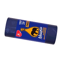 Мешки для мусора 160 л, синие, рулон 10 шт., ПВД, 35 мкм, 1100х900 мм, Уфа Пак, МВ1755 (МВ 160-10ср) в Орле Мешки для мусора 160 л, синие, рулон 10 шт., ПВД, 35 мкм, 1100х900 мм, Уфа Пак, МВ1755 (МВ 160-10ср) в Орле