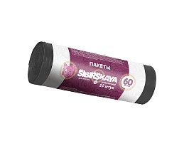 Мешки для мусора 50 л, черные, в рулоне 20 шт., ПНД, 10 мкм, 700х600 мм, SIBIRSKAYA, 101-006 S в Орле