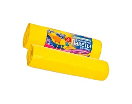 Мешки для мусора 35 л, ароматизированные, Лимон, желтые, в рулоне 10 шт., ПНД, 12 мкм, 560х530 мм, GRIFON Aroma, 101-080 Li в Орле