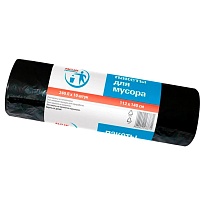 Мешки для мусора 240 л, черные, в рулоне 10 шт., ПВД 30 мкм, 1400х1120 мм, PACLAN Professional, 606336 в Орле