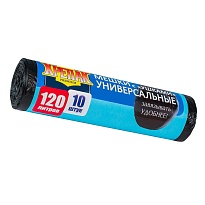 Мешки для мусора 120 л, с ушками, черные, в рулоне 10 шт., ПНД, 15 мкм, 1100х700 мм, Крепак, 4607075710474 в Орле Мешки для мусора 120 л, с ушками, черные, в рулоне 10 шт., ПНД, 15 мкм, 1100х700 мм, Крепак, 4607075710474 в Орле
