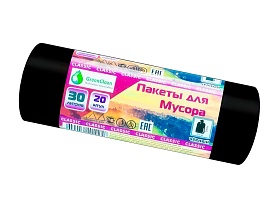 Мешки для мусора 30 л, черные, в рулоне 20 шт., ПНД, 7 мкм, 600х500 мм, MIRPACK Classik, 302040 в Орле Мешки для мусора 30 л, черные, в рулоне 20 шт., ПНД, 7 мкм, 600х500 мм, MIRPACK Classik, 302040 в Орле