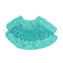 Бахилы бирюзовые 2000 шт (1000 пар), 16 мкм, однослойные, с одной резинкой, Эконом в Орле