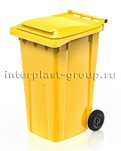 Контейнер для мусора 240 л желтый облегченный