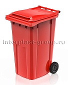 Контейнер для мусора 240 л красный облегченный
