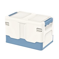 Ящик пластиковый складной белый, дно синее, 370х240х240 мм в Орле Ящик пластиковый складной белый, дно синее, 370х240х240 мм в Орле