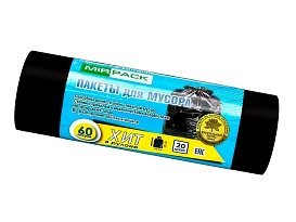 Мешки для мусора 60 л, ароматизированные, черные, в рулоне 20 шт., ПНД, 8 мкм, 800х600 мм, ХИТ, 6020867 в Орле Мешки для мусора 60 л, ароматизированные, черные, в рулоне 20 шт., ПНД, 8 мкм, 800х600 мм, ХИТ, 6020867 в Орле